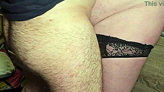 Boss rubs dick on my big clit, cums in panties for all-day wear at work