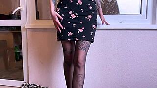 eva deva teaches you to embrace your feminine side with stockings and tattoos