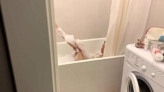 Want to join these sexy lesbians in the bubble bath?