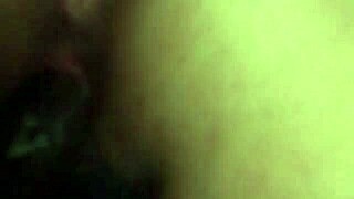 POV scene with big black cock creampie