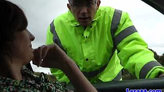 Classy british mature eagerly swallows cum after blowjob