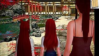 Anime Teen Takes Big Cock in Family Game