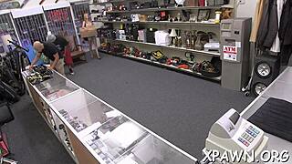 Daring Woman Has Tight Pussy Sex In Shop