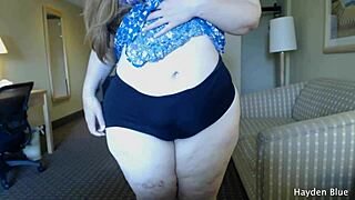 SHOWING OFF MY BIG ASS IN PANTIES AND THONGS FAT ASS TEASE AND BOOTY SHAKING