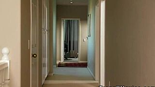 two hot shemales dominate babe with intense threesome banging at wild party