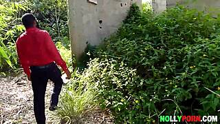 krissyjoh fucks lucy with monster cock in the bush
