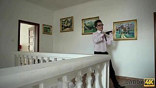 Daddy4K tests modern views with teen blowjob in Czech