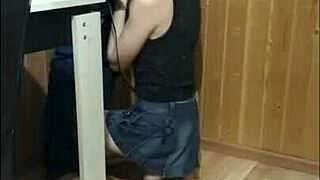 While Guests Walked By, I Gave An Amazing Blowjob On The Balcony With Big Cock!