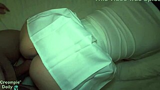 Hey, wanna see this juicy Thai babe with big boobs get creampied in a tight skirt?