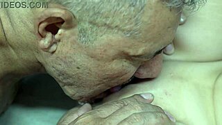 apu bends over little bonny's tight pussy for rough riding