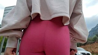 hey, outdoor masturbation near mountains leads to wet orgasm