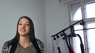 Picked up Hungarian amateur flashing big tits in public. She gave oral outdoors like a pro!