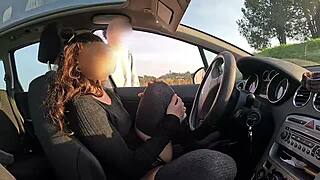 Convince stranger to grope wet pussy