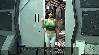 3D animated emo girl in space movie 41: Call for rescue