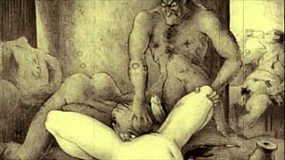 I love these vintage erotic illustrations, so detailed