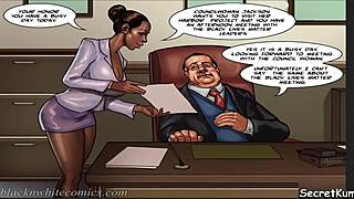 Black Council Woman Fucked By Monster Cock Boss!