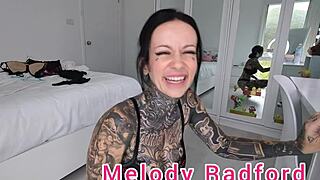 black and red lingerie try on haul closeup melody radford