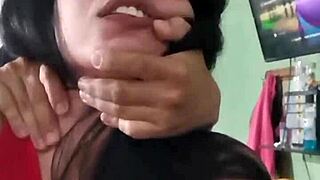 fucking my petite babysitter during her live webcam broadcast show