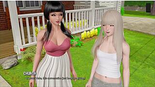 ripples- full gameplay part 5 with ripped lingerie and skinny brunette