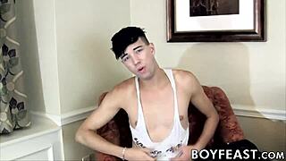 Skinny Jake Diamante Sucks Cock and Masturbates at Party