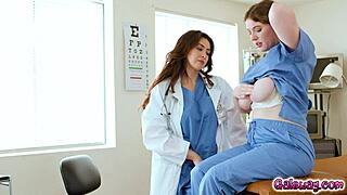 Hot doctor and nurse have sex in the hospital