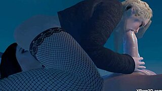 Busty girls suck huge futa cocks.