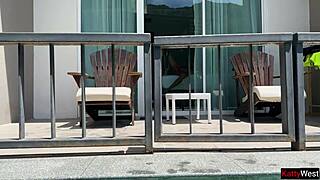 I SPY on a SKINNY couple FUCKING roughly in the HOTEL, with KISSING and BLOWJOB.