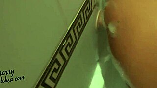 MILF dildo masturbation in bathroom