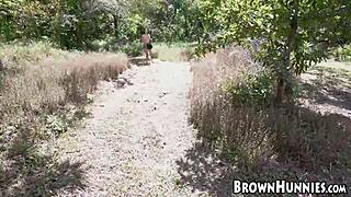 Maya Bijou Screams In Joy Over Outdoor Bbc Insertion!