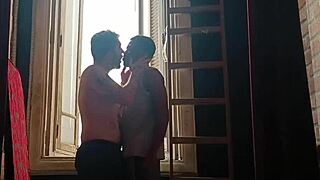 Dorn takes massive black cock in intense doggystyle cumpilation scene.