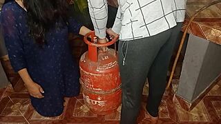 Thirsty Bhabhi's Pussy Problem Fixed In Kitchen Fucking