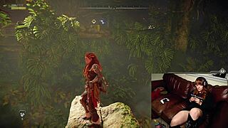 Gamer slut forgets webcam on