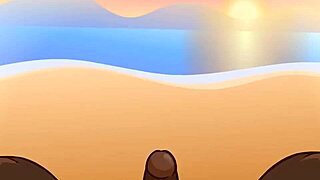 peachypop34 big ass riding at sunset beach