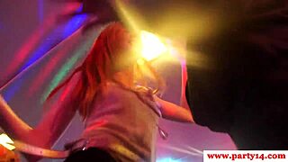 Cum Tasting Asian Babe Goes Wild at Crazy European Orgy Party