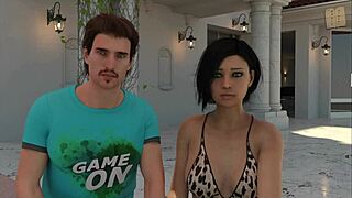 leap of faith 35 in cartoon anime hentai game style