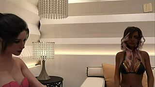 leap of faith 35 in cartoon anime hentai game style