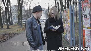 Pounding Nerdy Girlfriend's Tight Pussy