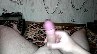 Intense New Year Handjob Cumshot