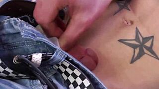 Three twinks engage in a bareback group activity in the classroom