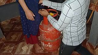 Thirsty Bhabhi's Pussy Problem Fixed In Kitchen Fucking