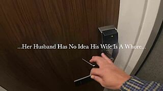 hey, i let a stranger bareback creampie my married pussy while husband clueless