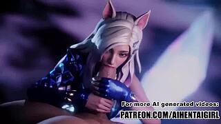 League Of Legends Ahri Makes You Cum In Her Mouth Uncensored Hentai Ai Generated