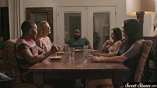 yo, check this slutty stepdaughter getting fucked and creamed hard