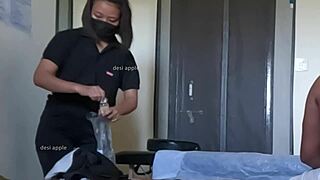 Happy ending massage session finale