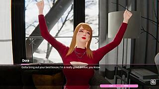 Romantic challenge in anime hentai game