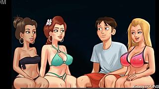 blond cheerleader moans on beach with big dick fuck