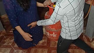 Thirsty Bhabhi's Pussy Problem Fixed In Kitchen Fucking