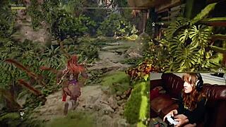 Gamer slut forgets webcam on