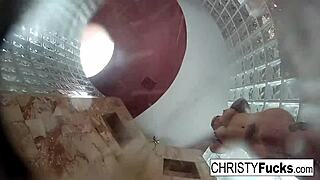 Christy and Dahlia enjoy a fun behind-the-scenes shower chat.