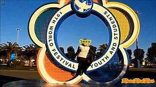 flashing skirts at olimpic park sochi 2014 with candid upskirt views